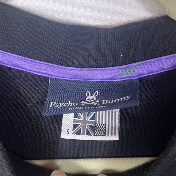 Psycho Bunny Black Crew Neck Long Sleeve size S - Picture 3 of 5